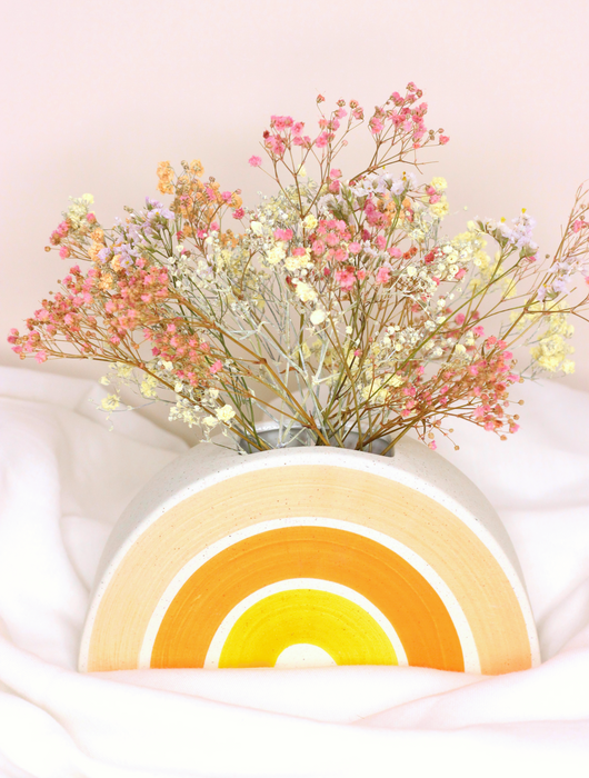 Rainbow cachepot vase