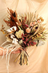 Elegant dried flower bouquet autumn shades
