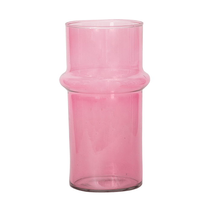Recycled Glass Vase Pink